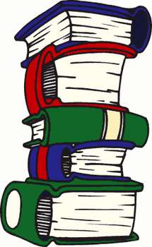 Free Clipart picture of a Stack of Fat Books